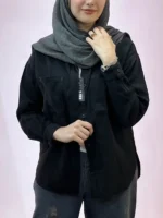 شومیز شانتون زارا مشکی | گیلاس بانو