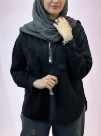 شومیز شانتون زارا مشکی | گیلاس بانو