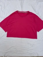 کراپ باکسی صورتی بیسیک | گیلاس بانو