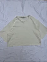 کراپ باکسی سفید بیسیک | گیلاس بانو