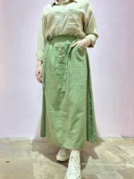 دامن قد 90 سبز | گیلاس بانو