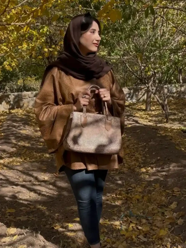 پانچو پوست ماری عسلی
