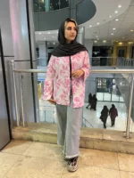 شومیز ینزی طرح گلبرگ صورتی | گیلاس بانو