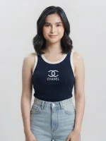 تاپ chanel مشکی | گیلاس بانو