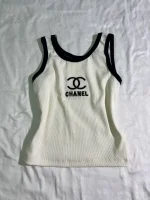 کراپ chanel سفید | گیلاس بانو