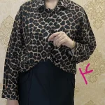 شومیز پلنگی جلو دکمه مدل 4 | گیلاس بانو