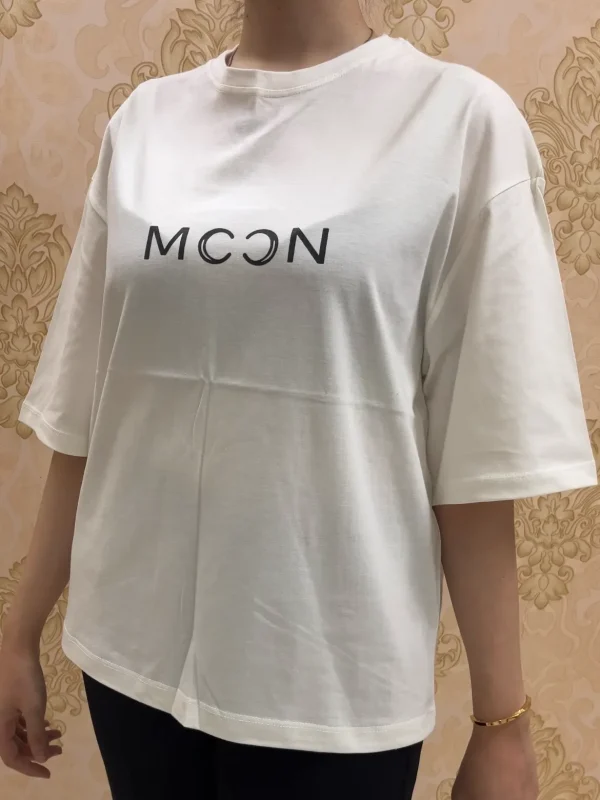تیشرت moon سفید | گیلاس بانو